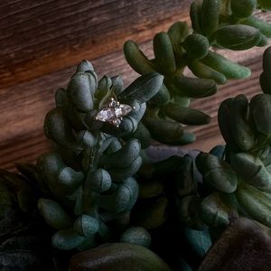 BJO Ethereal End in Solid Rose Gold with Clear CZ (threadless)